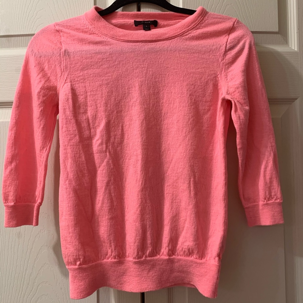 J. Crew knitted sweater peach